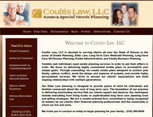 Tablet Screenshot of coultislaw.com